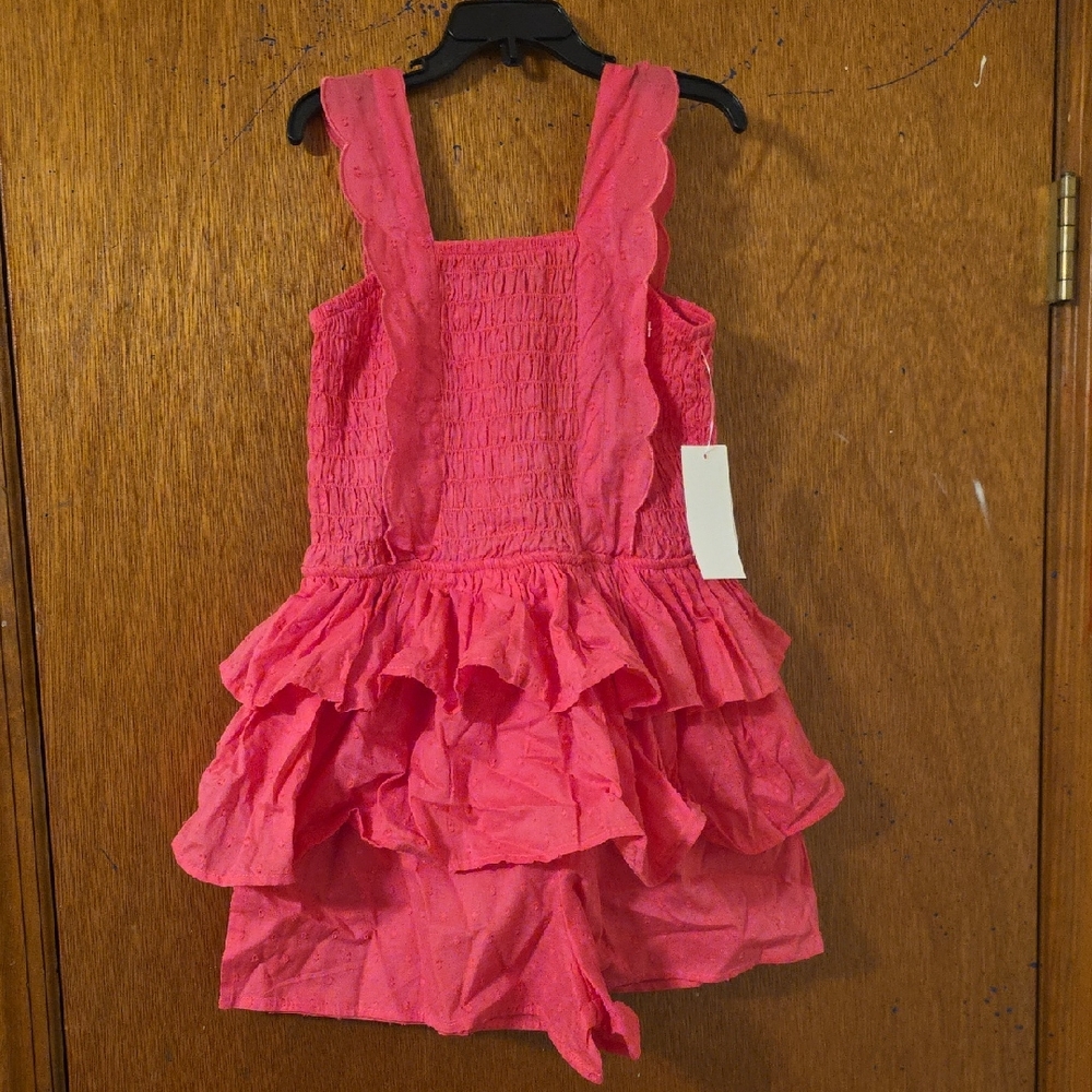 Pink Ruffled Kids One Piece
